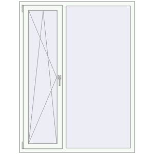 Купити Вікна 1300x1700 мм REHAU Euro 70 Білий (RAL 9016) з двох сторін