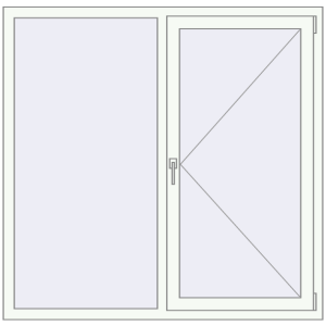 Купити Вікна 1500x1438 мм REHAU Euro 60 GOLDEN OAK ззовні