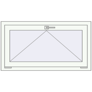 Купити Вікна 1000x600 мм REHAU Euro 60 Білий (RAL 9016) з двох сторін