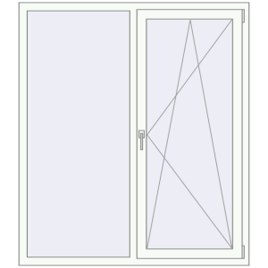 Купити Вікна 1400x1600 мм REHAU Euro 70 Білий (RAL 9016) з двох сторін