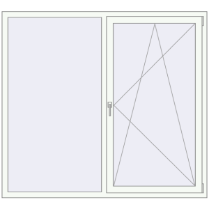 Купити Вікна 1800x1600 мм REHAU Euro 70 Білий (RAL 9016) з двох сторін