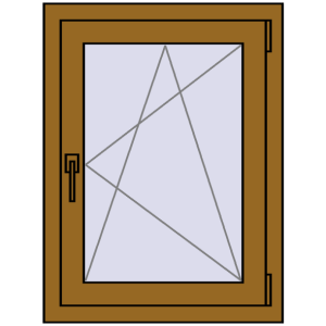 Купити Вікна 600x800 мм REHAU Brillant-Design LIGHT_OAK з двох сторін