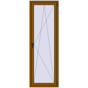 Купити Вікна 700x2100 мм REHAU Euro 70 GOLDEN OAK з двох сторін