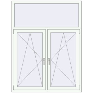 Купити Вікна 1300x1700 мм REHAU Euro 60 Білий (RAL 9016) з двох сторін