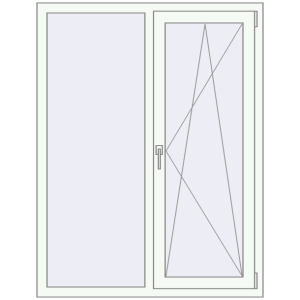 Купити Вікна 1100x1450 мм REHAU Euro 60 Білий (RAL 9016) з двох сторін