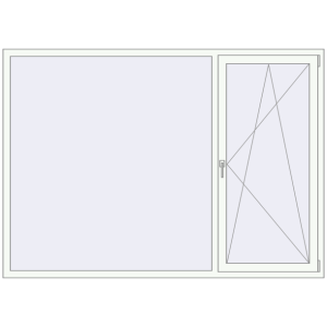 Купити Вікна 2220x1580 мм REHAU Euro 60 Білий (RAL 9016) з двох сторін
