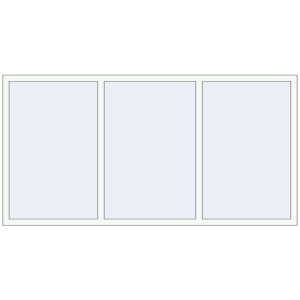 Купити Вікна 2300x1200 мм REHAU Euro 70 Білий (RAL 9016) з двох сторін