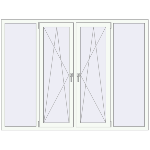 Купити Вікна 2000x1500 мм REHAU Euro 70 Білий (RAL 9016) з двох сторін