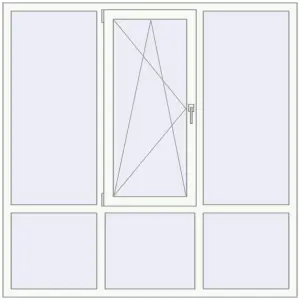 Купити Вікна 1800x1800 мм REHAU Euro 60 Білий (RAL 9016) з двох сторін