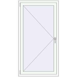 Купити Вікна 850x1600 мм REHAU SYNEGO MD Білий (RAL 9016) з двох сторін