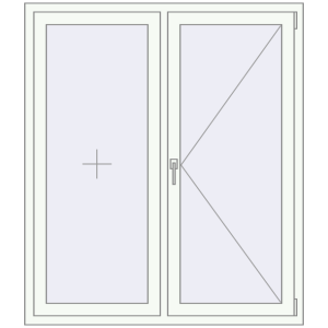 Купити Вікна 1300x1500 мм REHAU SYNEGO MD Білий (RAL 9016) з двох сторін