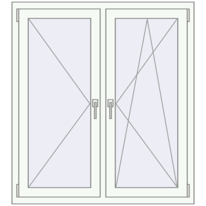 Купити Вікна 1120x1240 мм REHAU Euro 60 Білий (RAL 9016) з двох сторін
