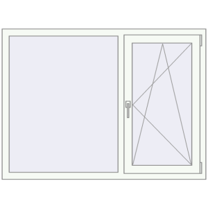 Купити Вікна 1450x1070 мм REHAU Euro 70 Білий (RAL 9016) з двох сторін
