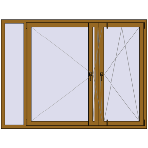 Купити Вікна 2000x1500 мм REHAU Euro 60 LIGHT_OAK з двох сторін