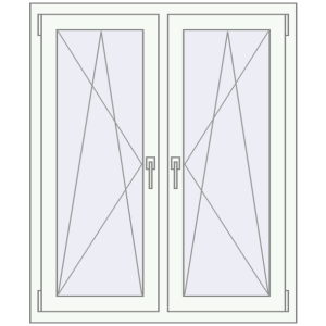 Купити Вікна 1000x1200 мм REHAU Brillant-Design Білий (RAL 9016) з двох сторін