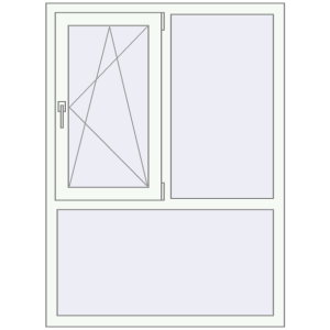 Купити Вікна 1070x1450 мм REHAU Brillant-Design Білий (RAL 9016) з двох сторін
