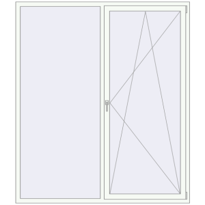 Купити Вікна 1900x2200 мм REHAU Euro 60 Білий (RAL 9016) з двох сторін