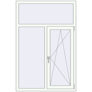 Купити Вікна 1100x1650 мм REHAU Brillant-Design Білий (RAL 9016) з двох сторін