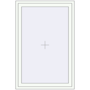 Алюмінієве вікно 1000x1500 мм Одностулкове (комплектація: За замовчуванням). Вид зсередини Купити Вікна 1000x1500 мм Altest Pony 375 RAL 9016 Traffic white з двох сторін