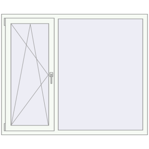 Купити Вікна 1550x1280 мм REHAU Euro 60