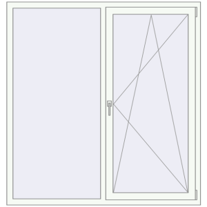 Купити Вікна 1550x1650 мм REHAU Brillant-Design