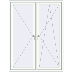 Купити Вікна 1350x1750 мм REHAU SYNEGO MD Білий (RAL 9016) з двох сторін