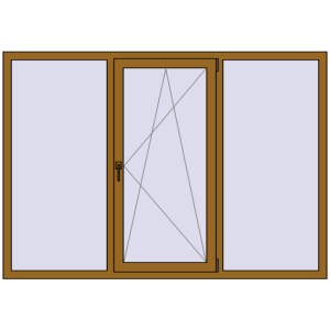 Купити Вікна 2000x1400 мм REHAU SYNEGO MD LIGHT_OAK з двох сторін