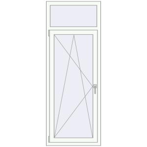 Купити Вікна 700x1850 мм REHAU Euro 70 Білий (RAL 9016) з двох сторін