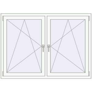 Купити Вікна 1544x1112 мм REHAU Brillant-Design Білий (RAL 9016) з двох сторін