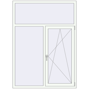 Купити Вікна 1350x1850 мм REHAU Euro 60 Білий (RAL 9016) з двох сторін