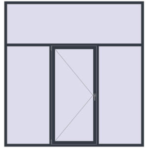 Купити Вікна 2500x2600 мм REHAU Brillant-Design ANTHRACITE_GREY_STRUKTURAL з двох сторін