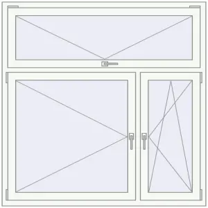 Купити Вікна 1500x1500 мм REHAU Euro 60 Білий (RAL 9016) з двох сторін