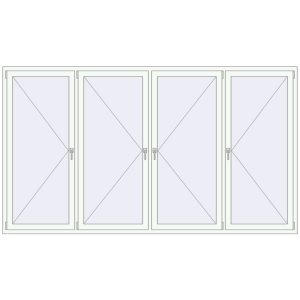 Купити Вікна 3000x1700 мм REHAU Euro 70 Білий (RAL 9016) з двох сторін