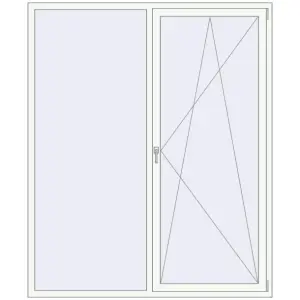Купити Вікна 1800x2170 мм REHAU Euro 60 Білий (RAL 9016) з двох сторін