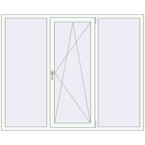 Купити Вікна 1900x1550 мм REHAU Euro 70 Білий (RAL 9016) з двох сторін