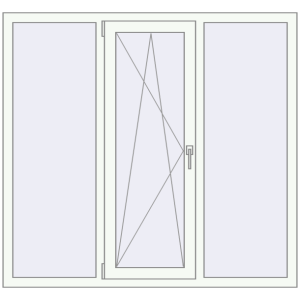 Купити Вікна 1500x1400 мм REHAU Brillant-Design Білий (RAL 9016) з двох сторін