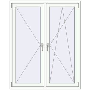 Купити Вікна 1180x1480 мм REHAU Euro 70 Білий (RAL 9016) з двох сторін