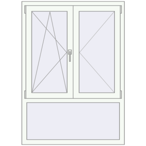 Купити Вікна 1040x1450 мм REHAU Euro 70 Білий (RAL 9016) з двох сторін