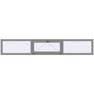 Купити Вікна 3000x500 мм Altest Pony 375 RAL 9007 Grey aluminium з двох сторін