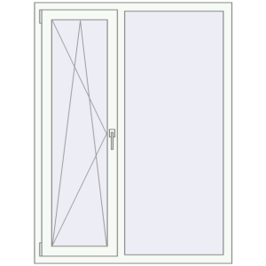 Купити Вікна 1150x1520 мм REHAU Euro 60 Білий (RAL 9016) з двох сторін