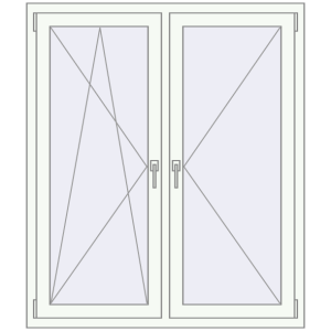 Купити Вікна 1200x1400 мм REHAU Euro 70 Білий (RAL 9016) з двох сторін