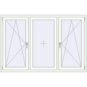 Купити Вікна 1800x1200 мм REHAU Euro 70 Білий (RAL 9016) з двох сторін