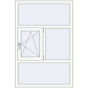 Купити Вікна 1000x1500 мм REHAU Euro 70
