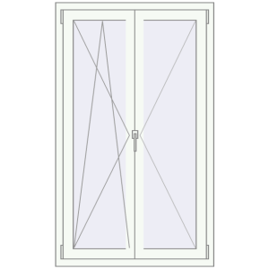 Купити Вікна 900x1500 мм REHAU Euro 70 Білий (RAL 9016) з двох сторін