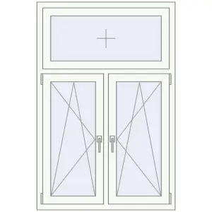 Купити Вікна 1000x1500 мм REHAU Euro 60 Білий (RAL 9016) з двох сторін