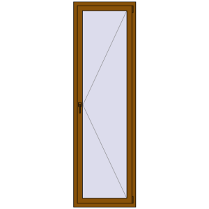 Купити Вікна 700x2300 мм REHAU Euro 60 GOLDEN OAK з двох сторін