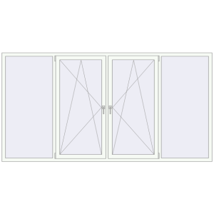 Купити Вікна 3000x1550 мм REHAU Euro 60 Білий (RAL 9016) з двох сторін