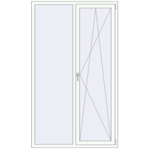Купити Вікна 1300x2200 мм REHAU Euro 60