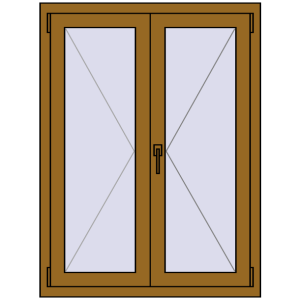Купити Вікна 900x1200 мм REHAU Euro 70 LIGHT_OAK з двох сторін