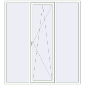 Купити Вікна 2000x2200 мм REHAU SYNEGO MD Білий (RAL 9016) з двох сторін